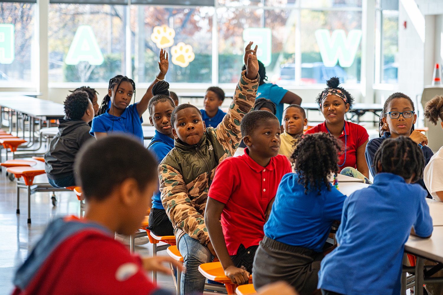 perry-cafeteria-raising-hand